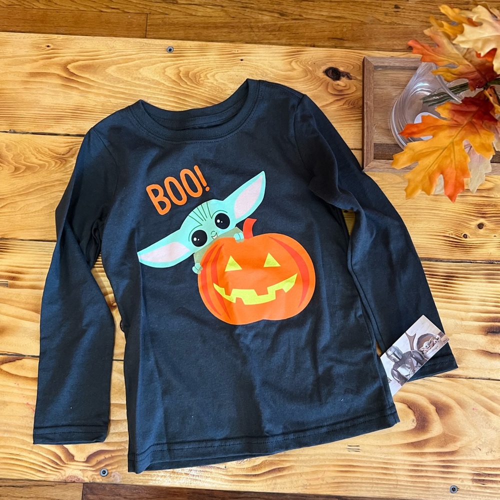 🎃Halloween Star Wars Baby Yoda Long Sleeve Tee🎃